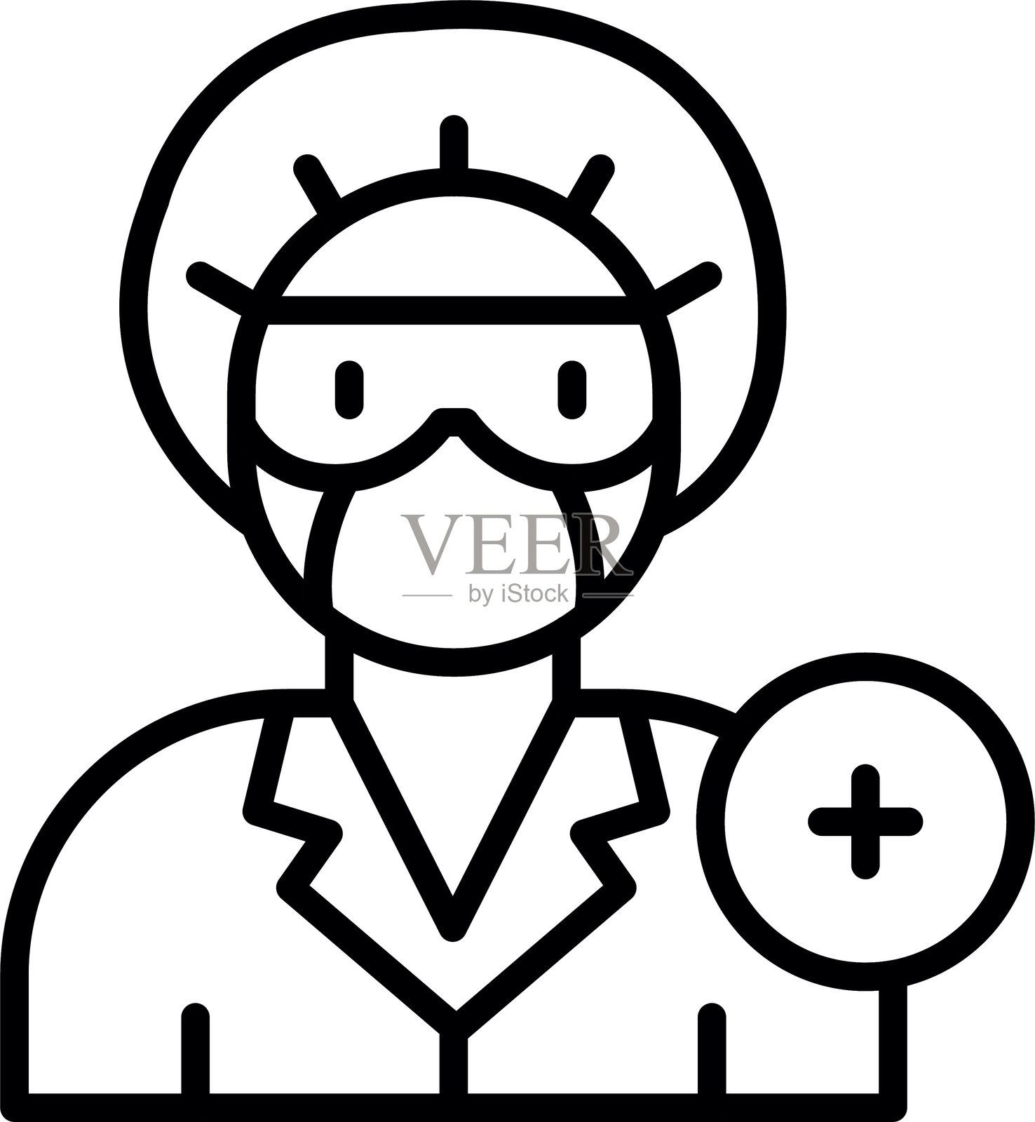 科学家图标插画图片素材