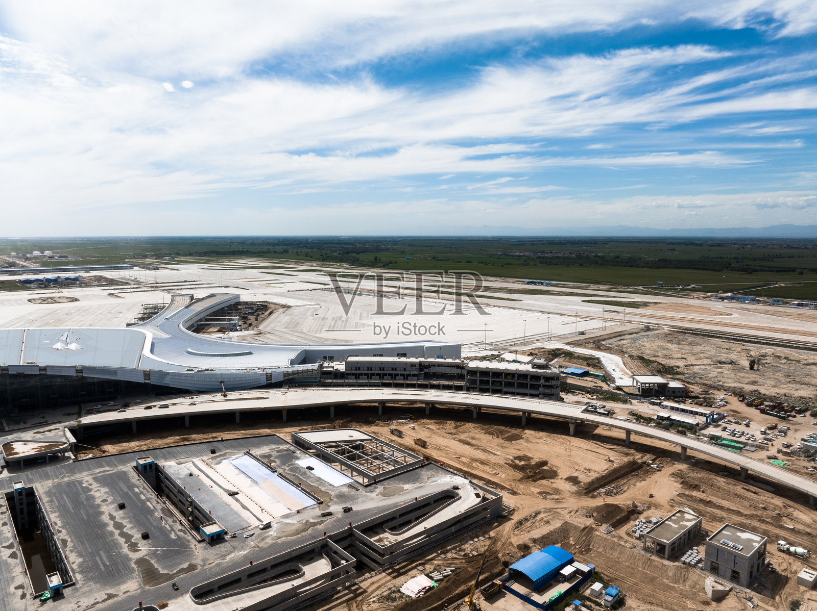 建设中的呼和浩特新机场照片摄影图片