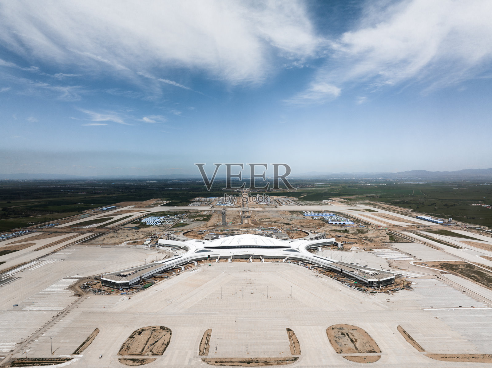 建设中的呼和浩特新机场照片摄影图片