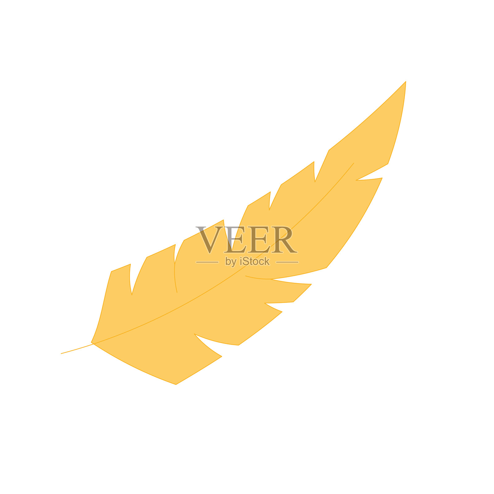 几何叶图标环境矢量插画图片素材