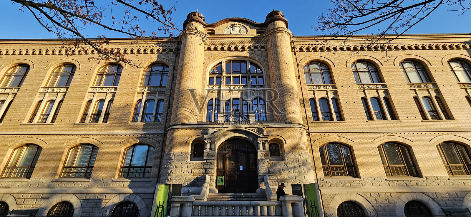 奥斯陆市中心的传统建筑照片摄影图片