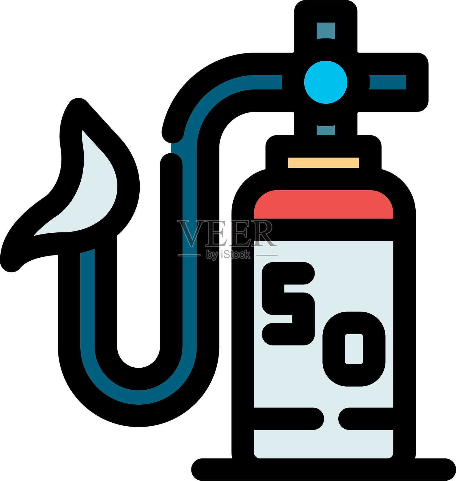 氧气面罩图标插画图片素材