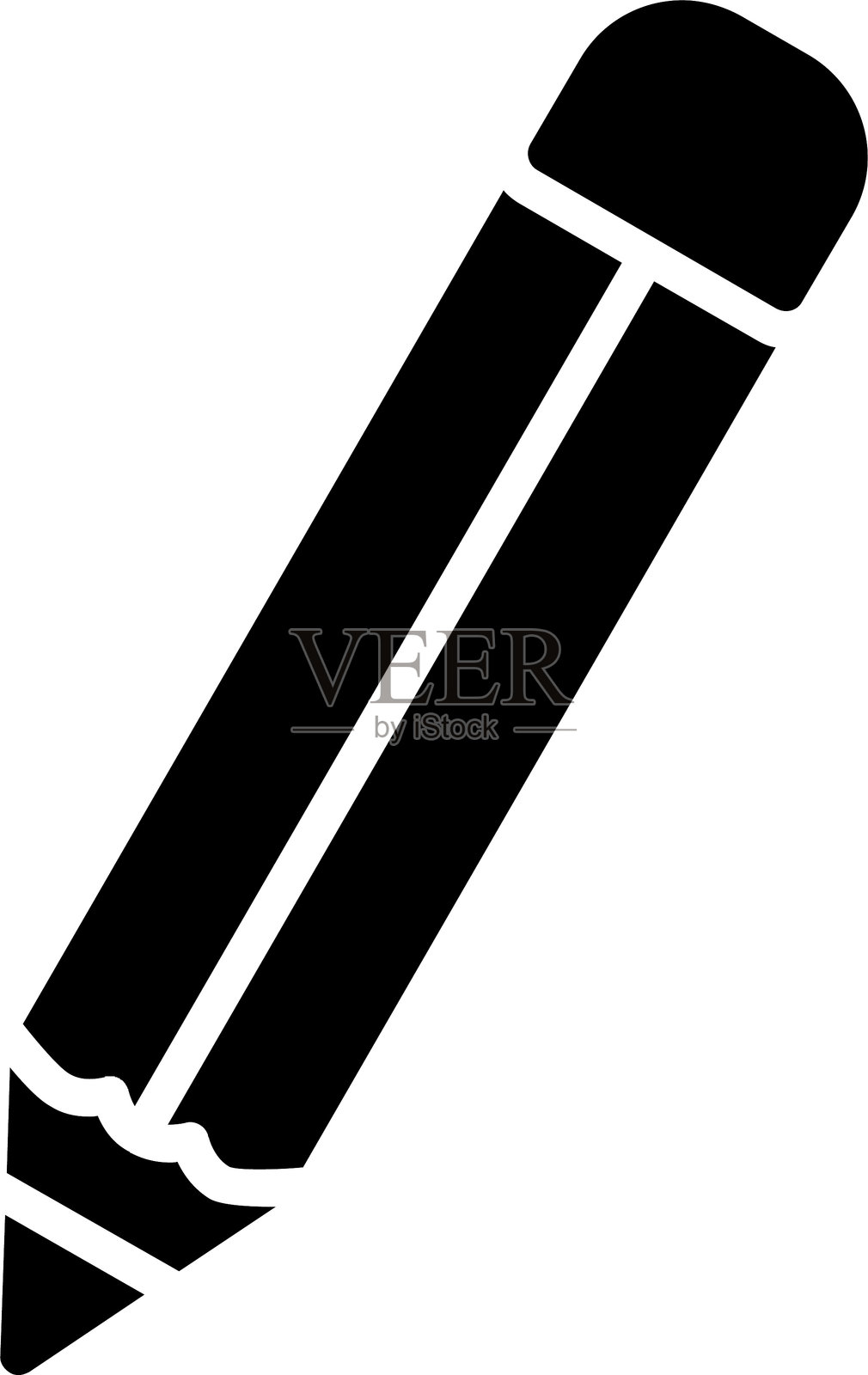 铅笔字形图标插画图片素材