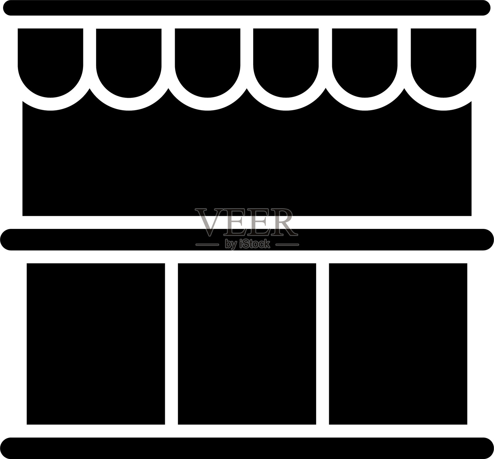 站立字形图标插画图片素材