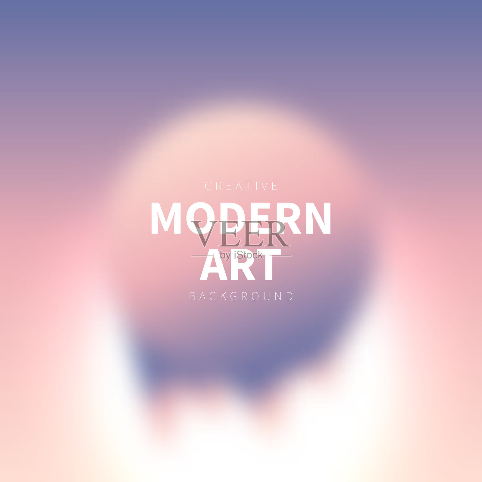 粉红色抽象的背景与一个模糊的圆形形状插画图片素材