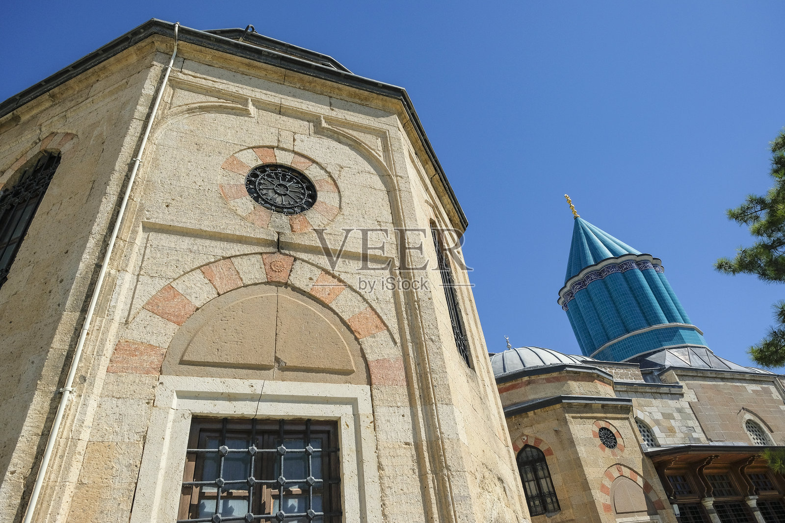 土耳其科尼亚的梅乌拉那博物馆和陵墓照片摄影图片