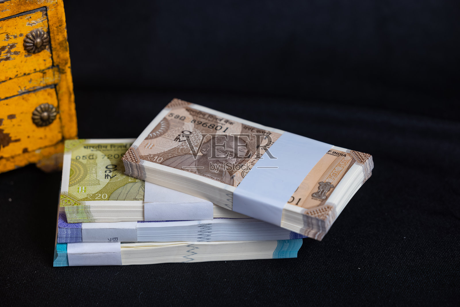 印度货币束照片摄影图片