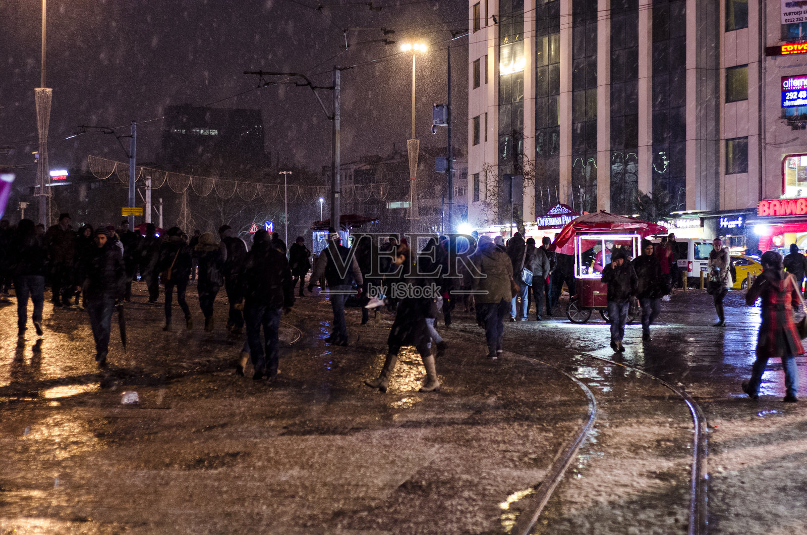雪Istiklal照片摄影图片
