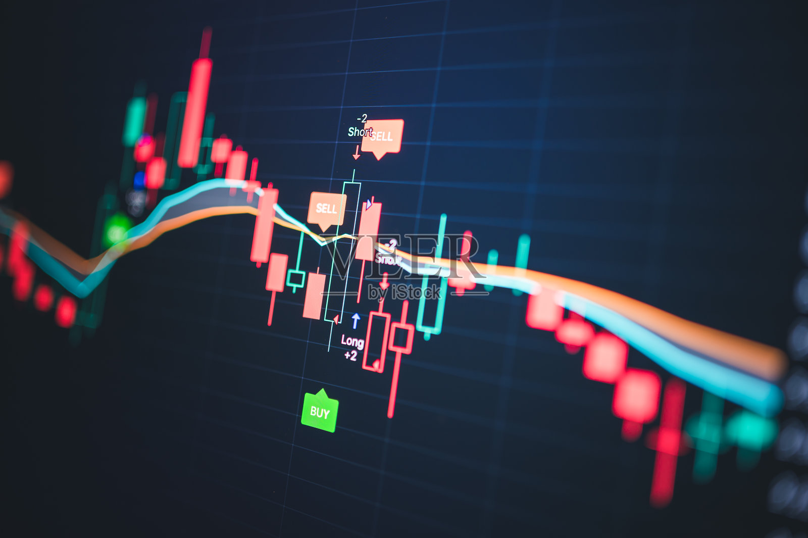 亚洲资金流动正，投资经济股市增长，发达国家股市下跌，商业和金融货币市场危机的概念照片摄影图片