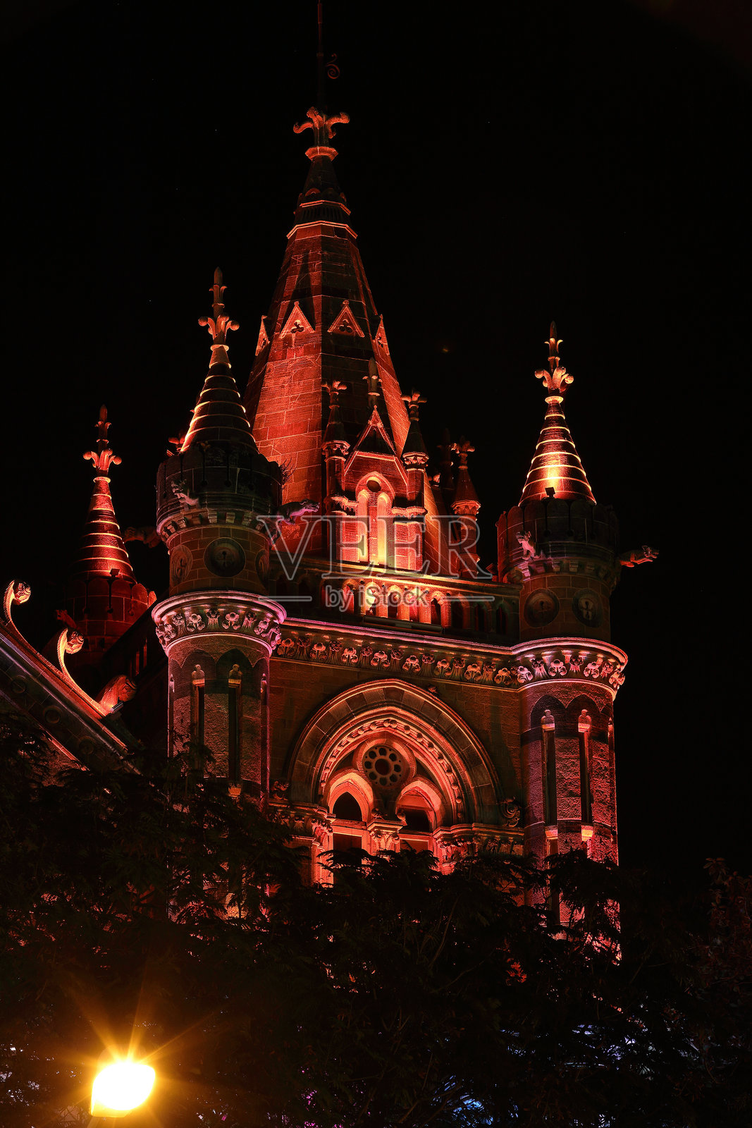 Chhatrapati Shivaji终点站(CST)以前是孟买的维多利亚终点站照片摄影图片