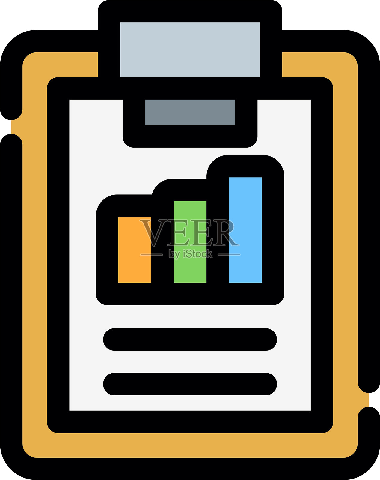 统计图标插画图片素材