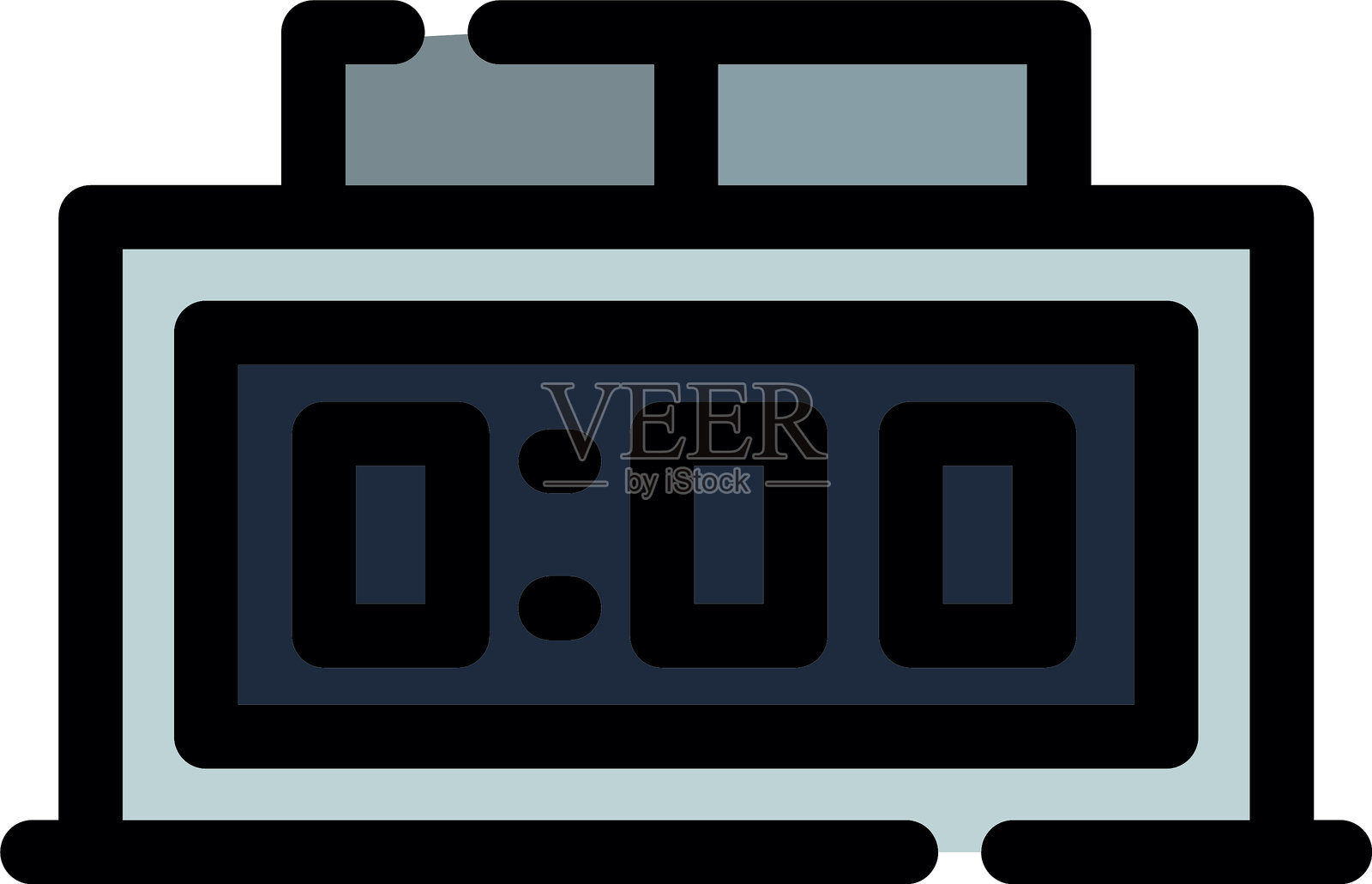 时钟图标插画图片素材