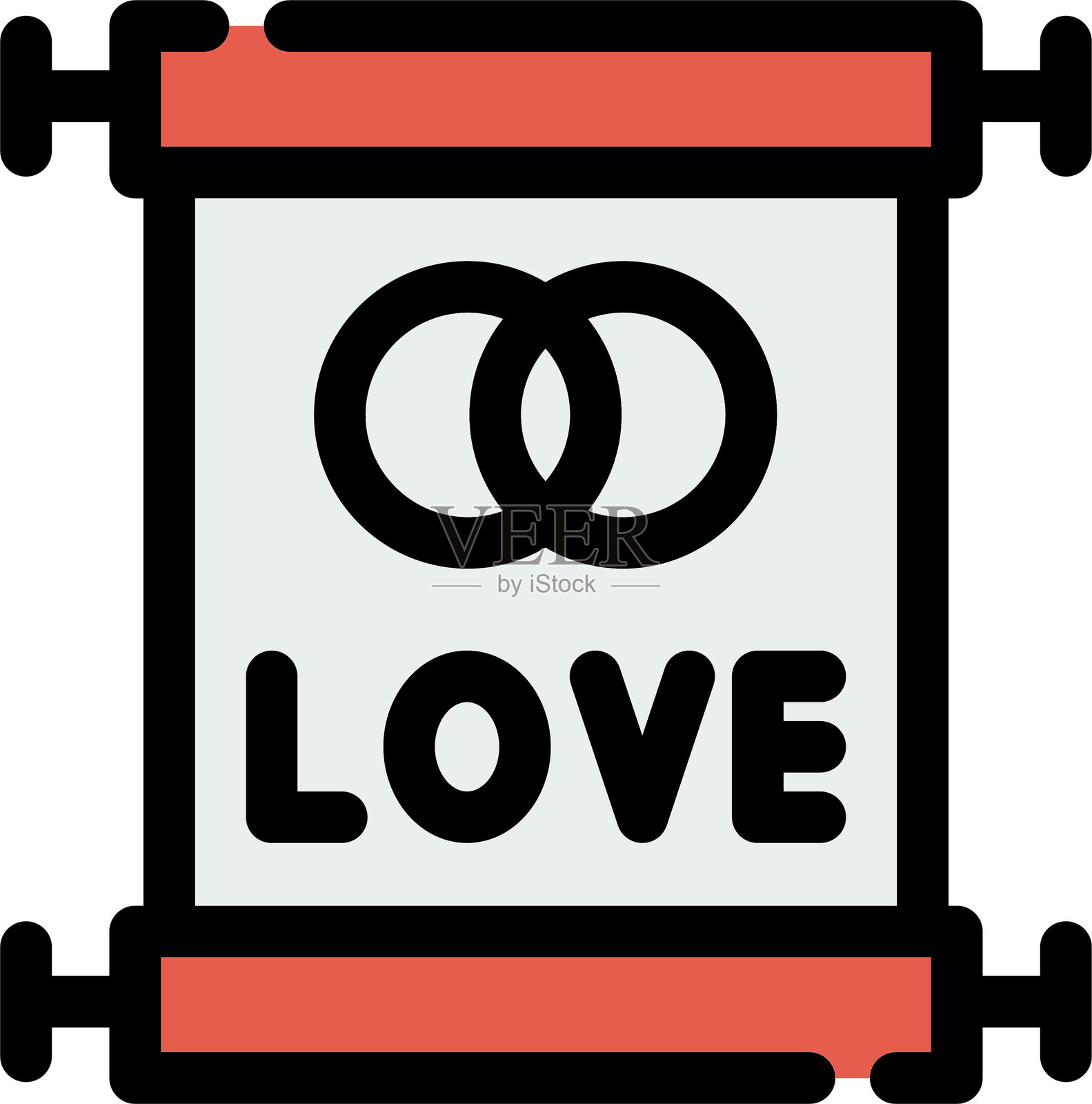 婚礼誓词图标插画图片素材