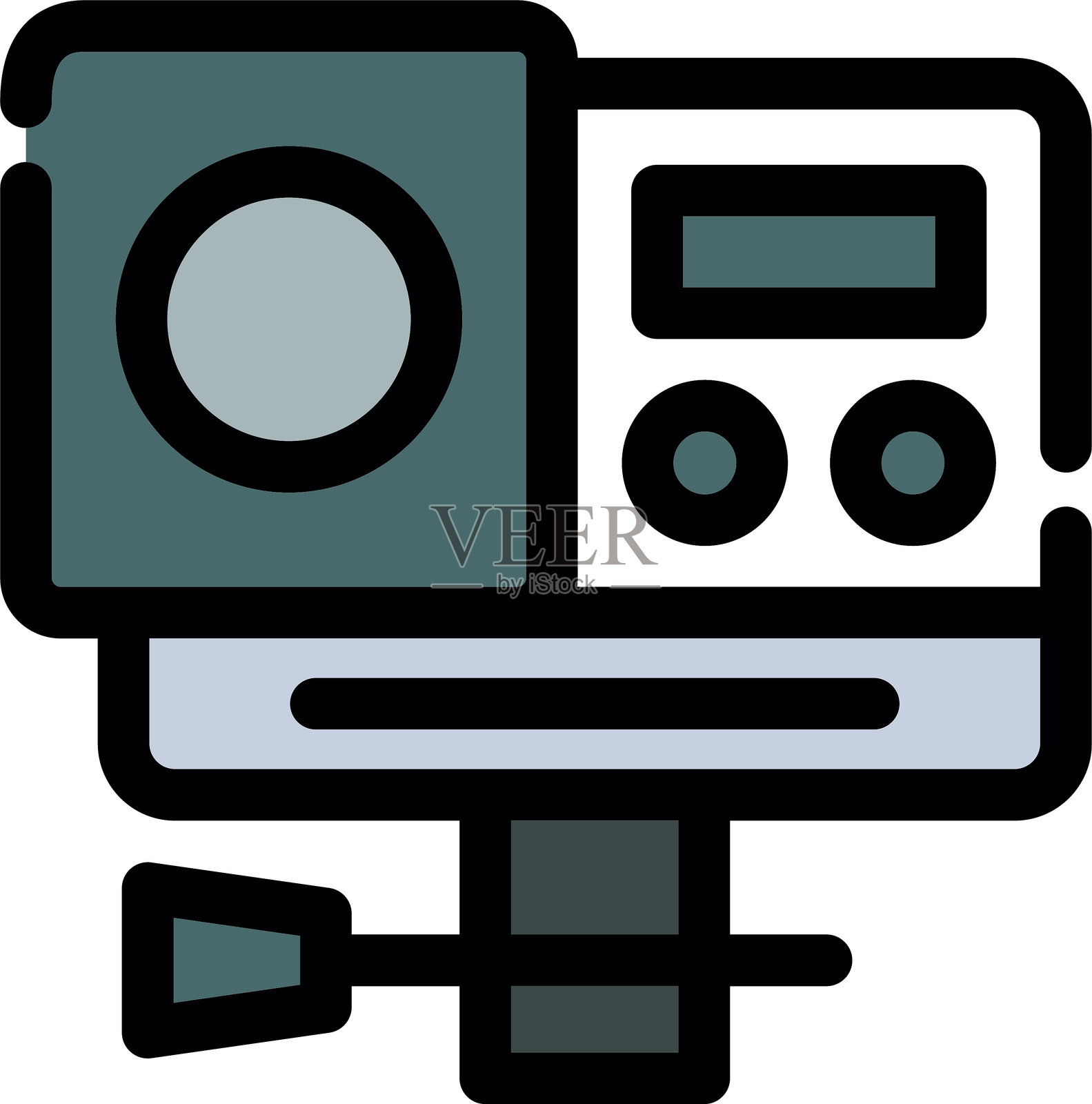 运动相机图标插画图片素材