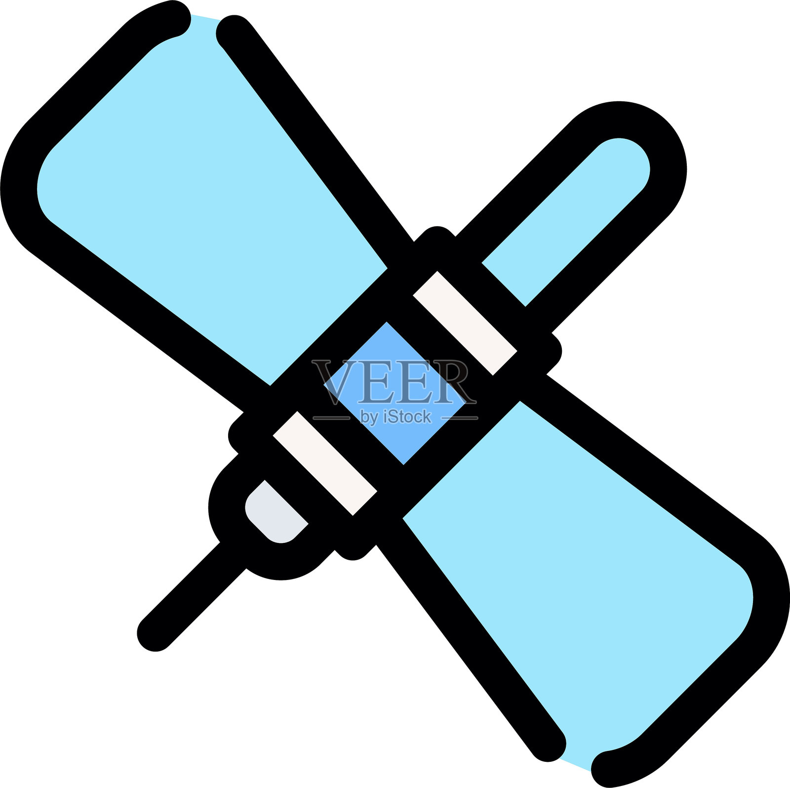 蝴蝶针图标插画图片素材