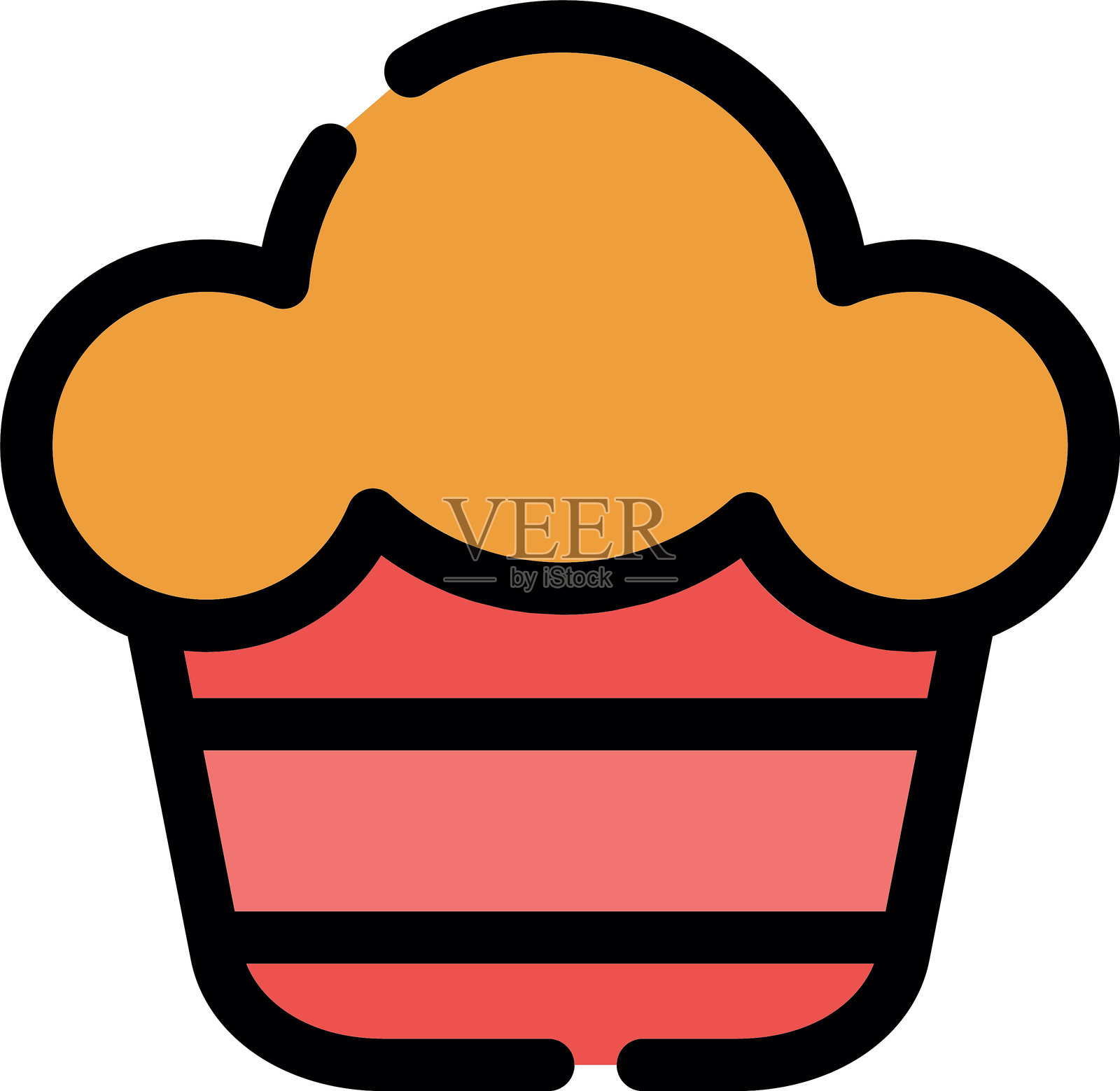 松饼的图标插画图片素材