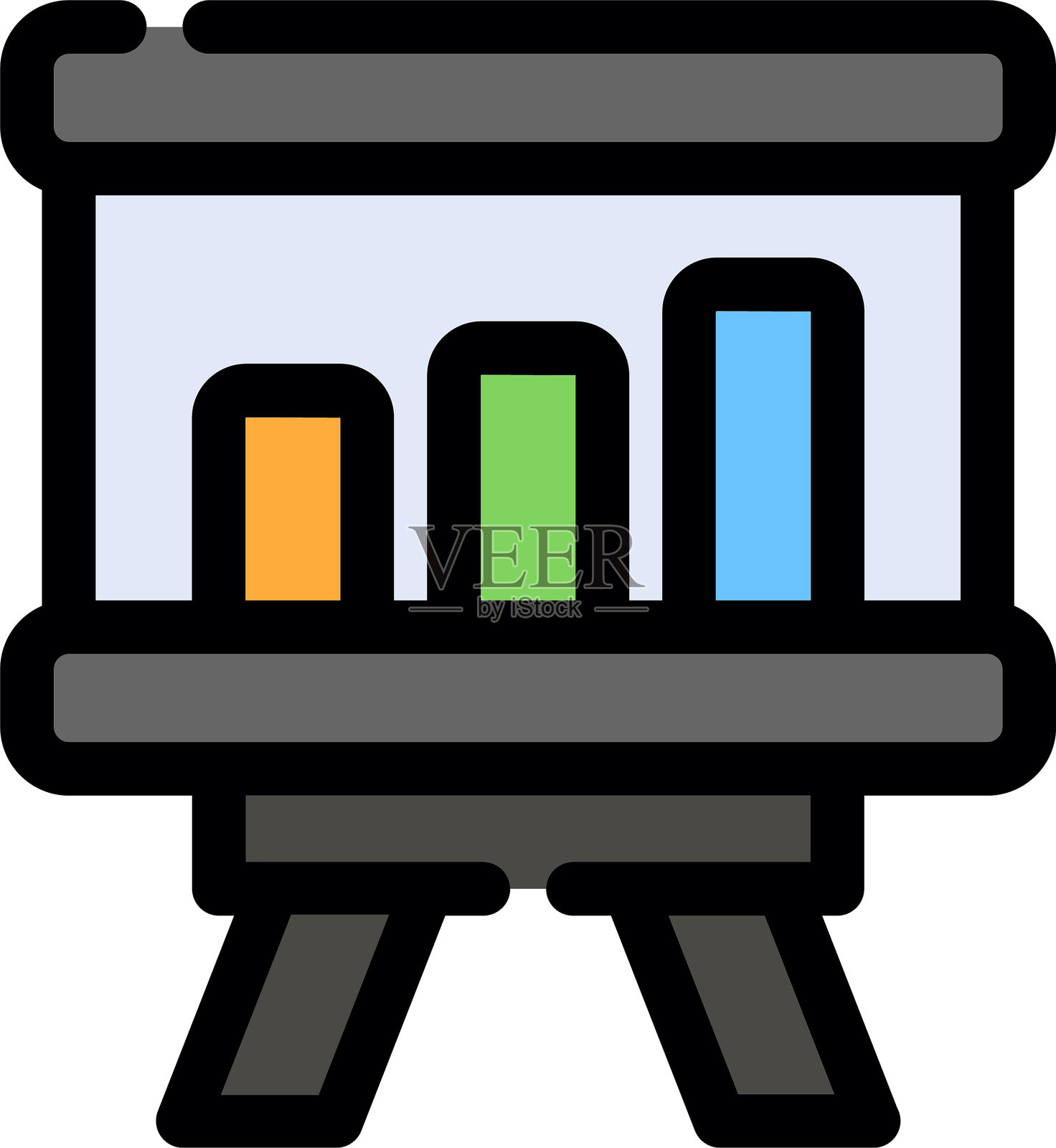 白板上的图标插画图片素材