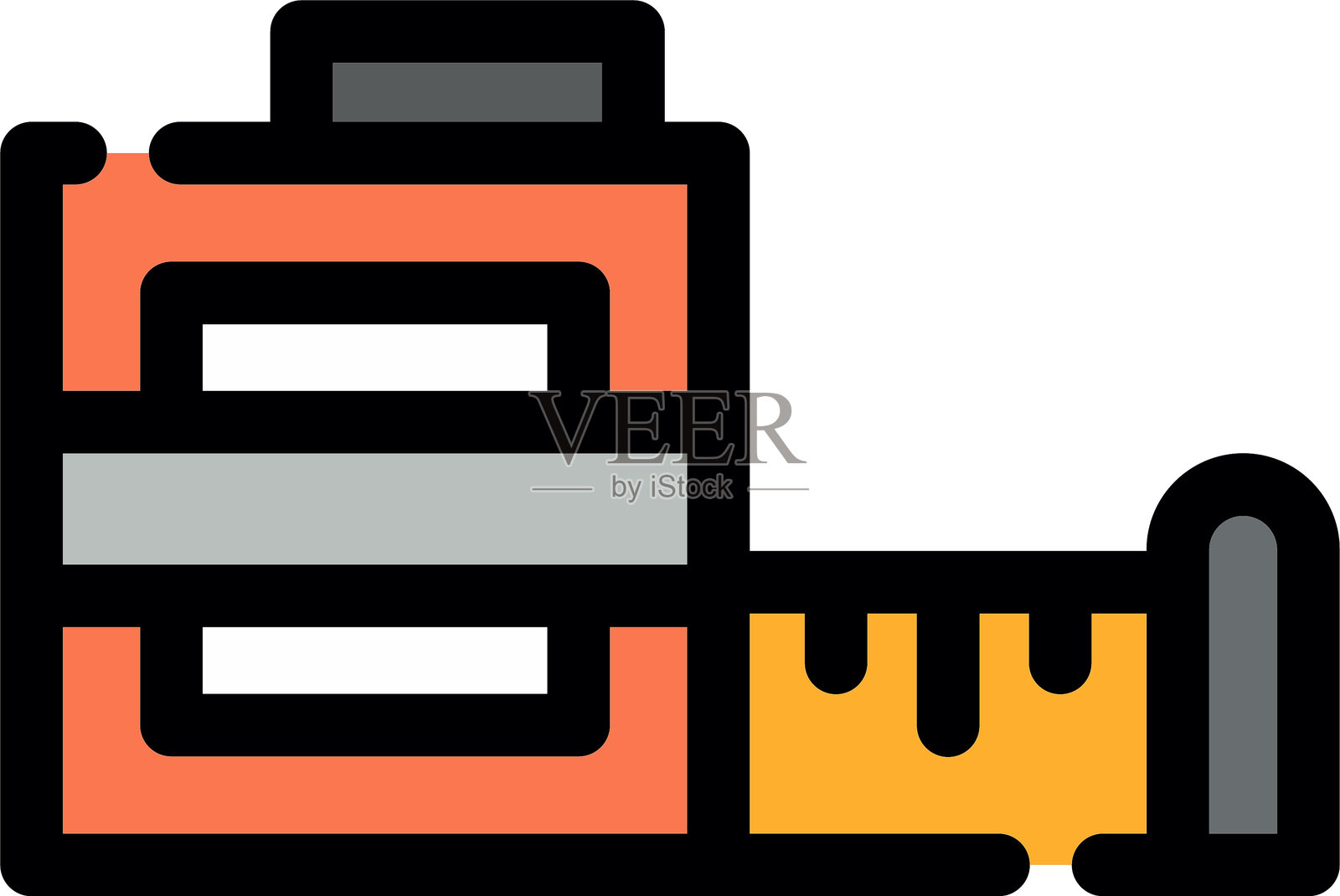 卷尺图标插画图片素材