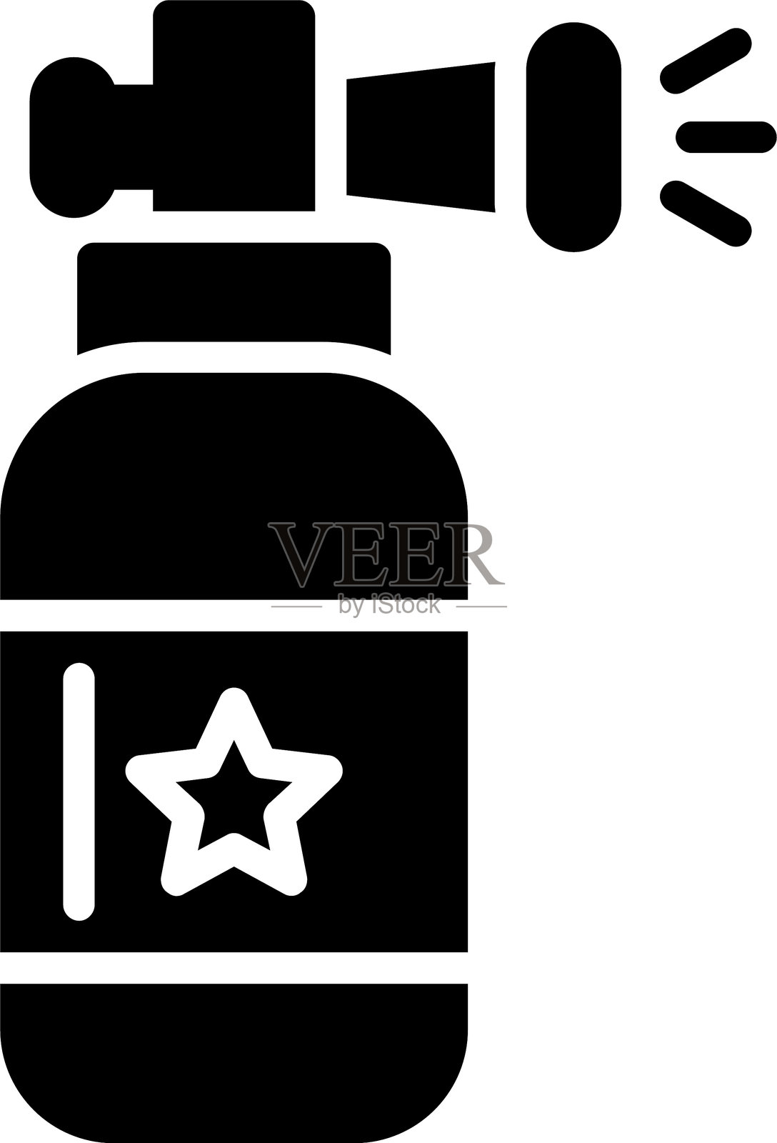 空气号角字形图标插画图片素材