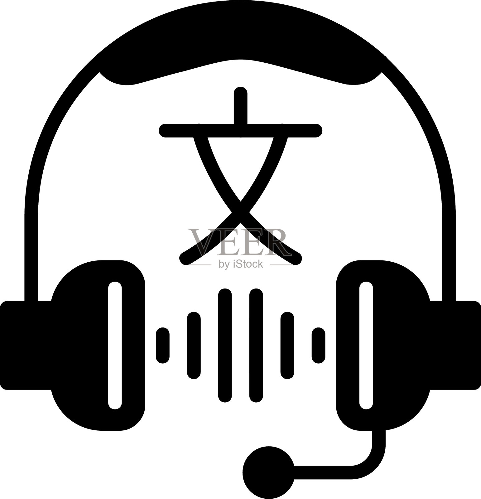 听字形图标插画图片素材