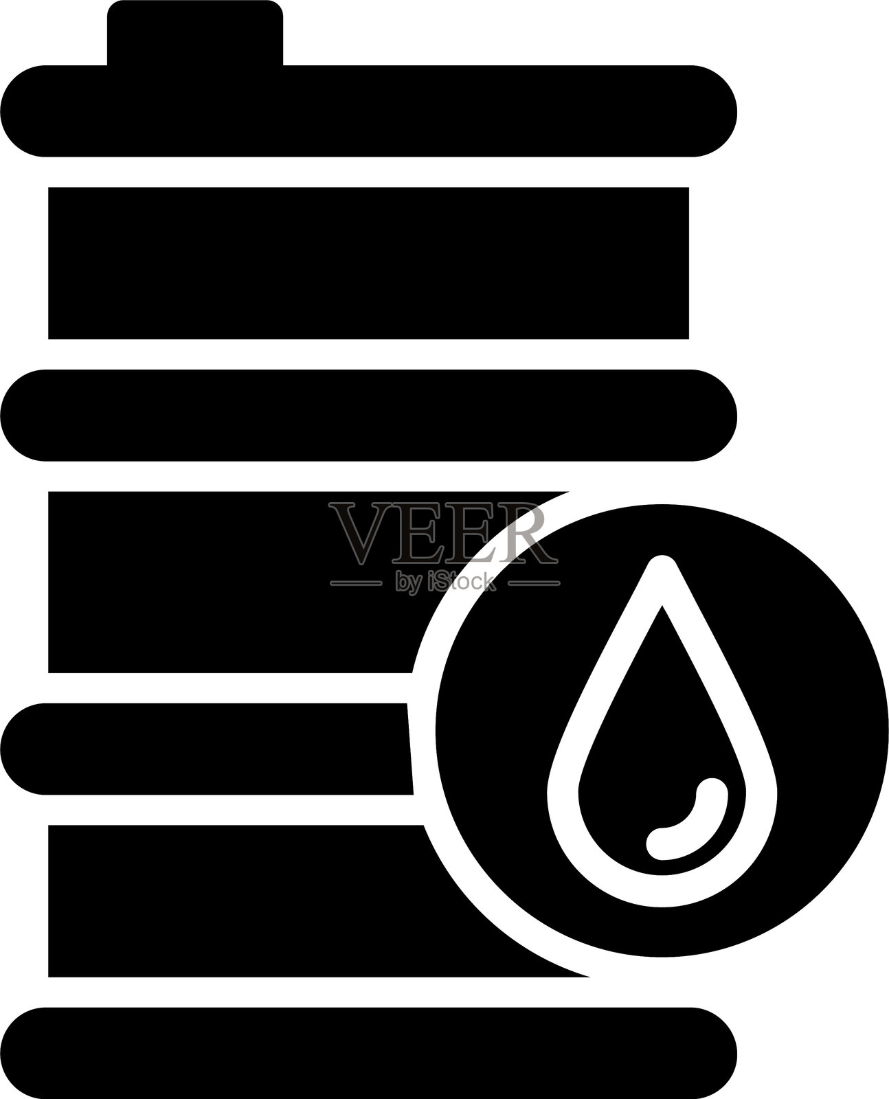 油桶字形图标插画图片素材