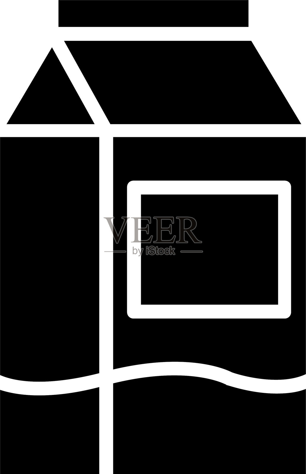 牛奶字形图标插画图片素材