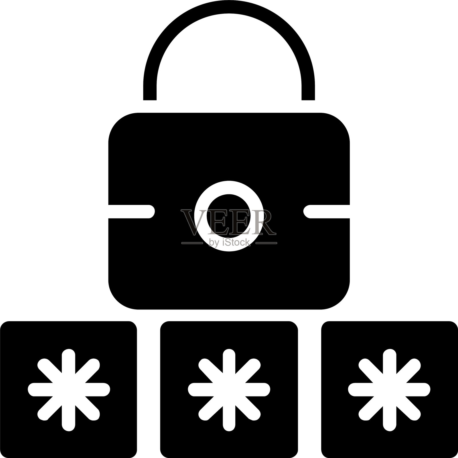 密码符号图标插画图片素材