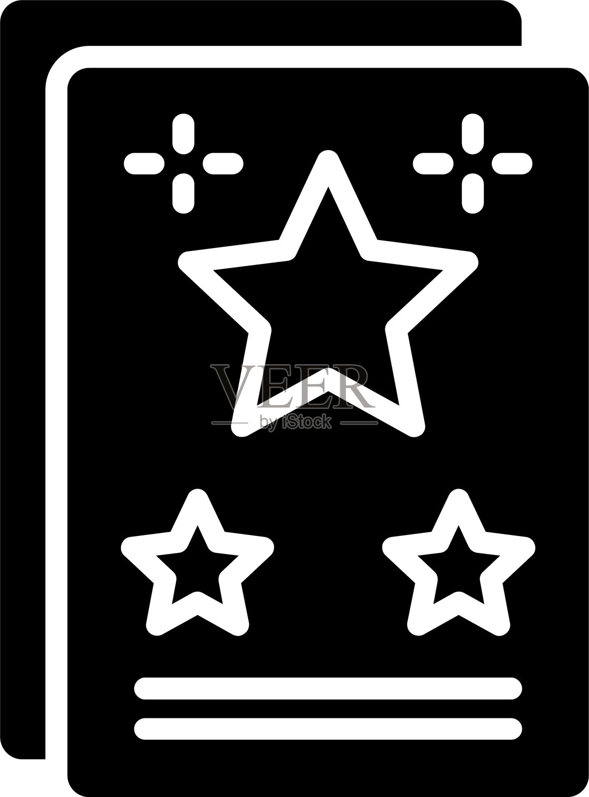 贺卡字形图标插画图片素材