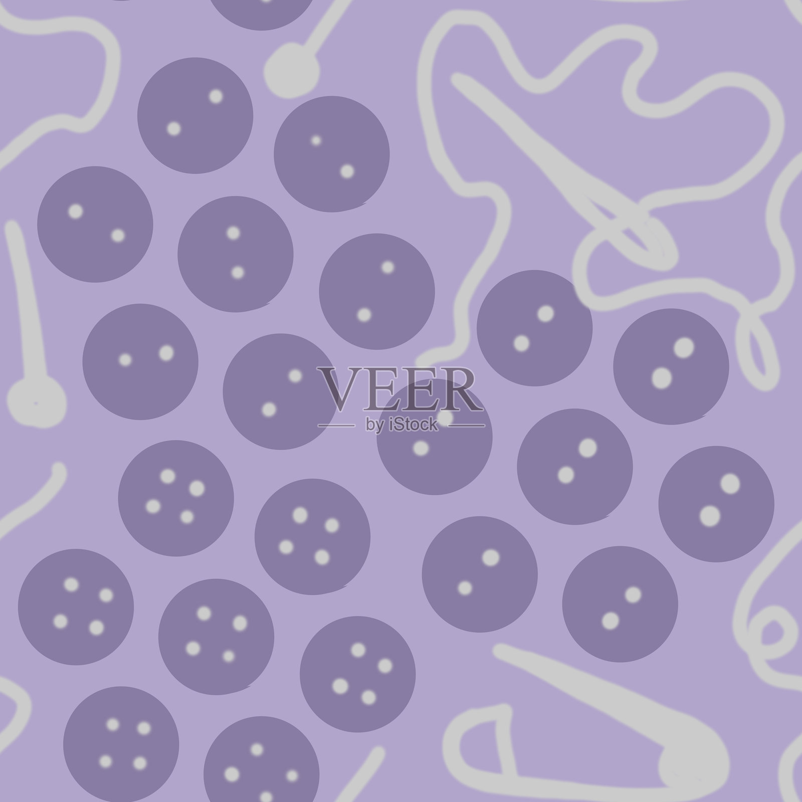 带按钮的无缝图案插画图片素材