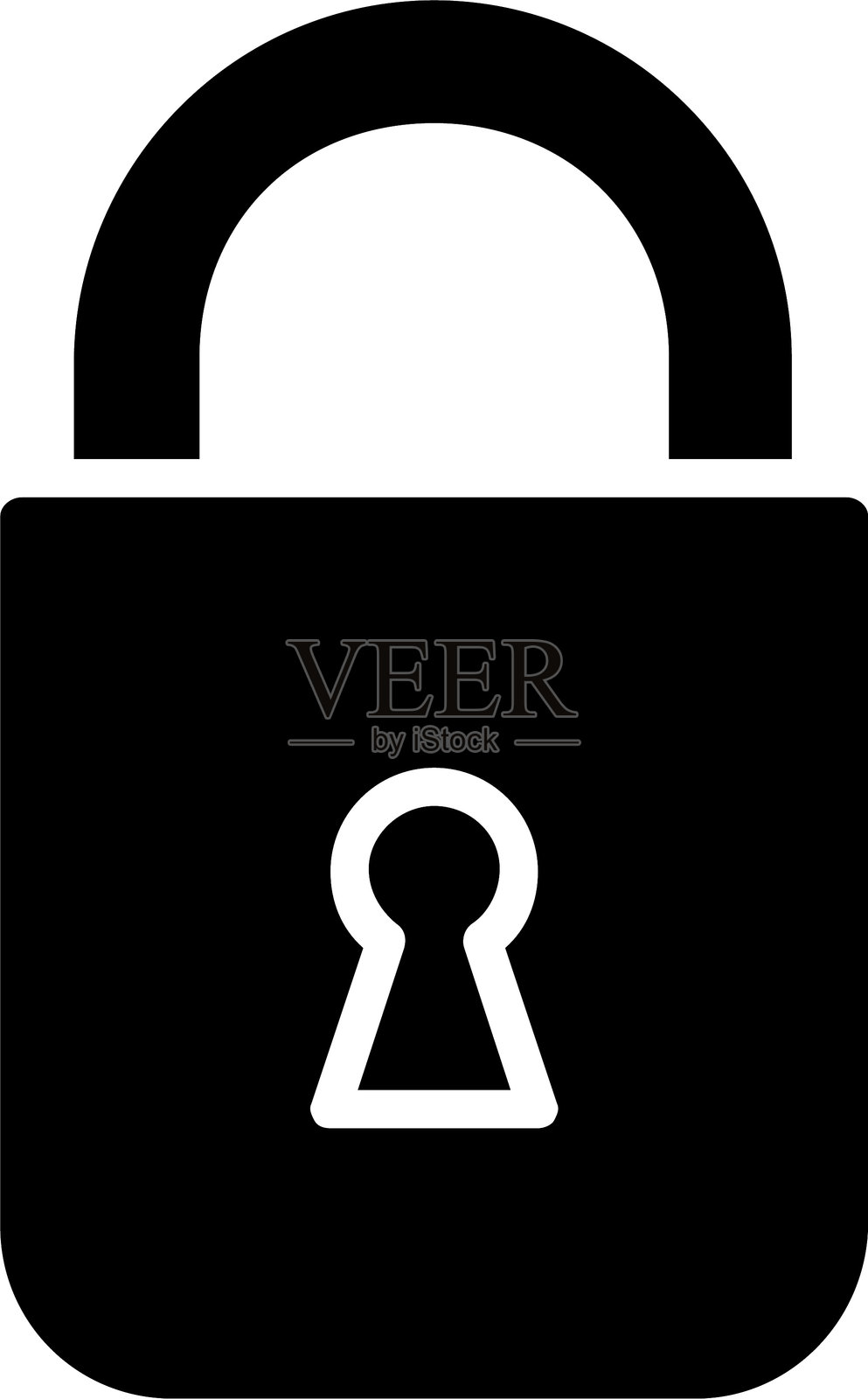 锁定符号图标插画图片素材