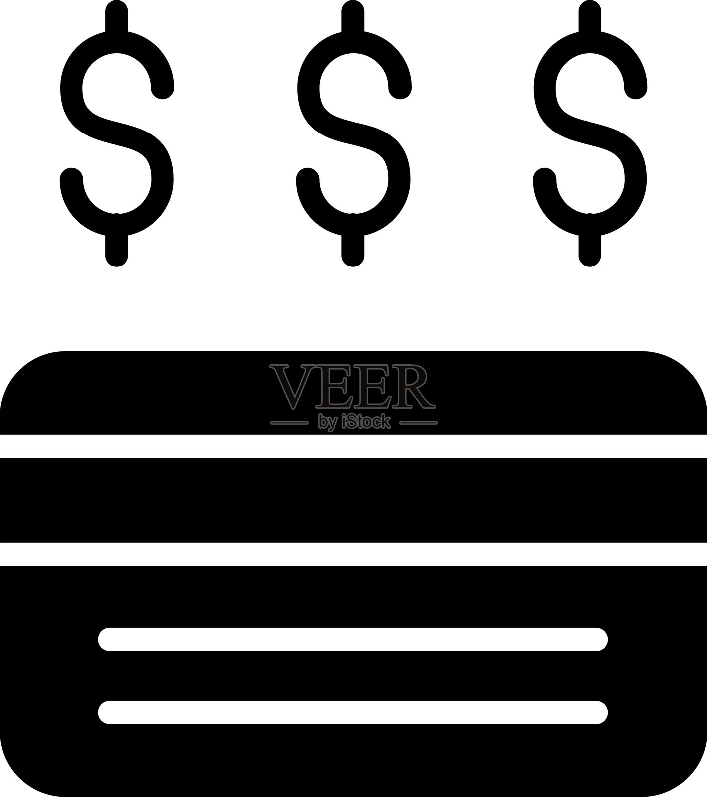 信用卡字形图标插画图片素材