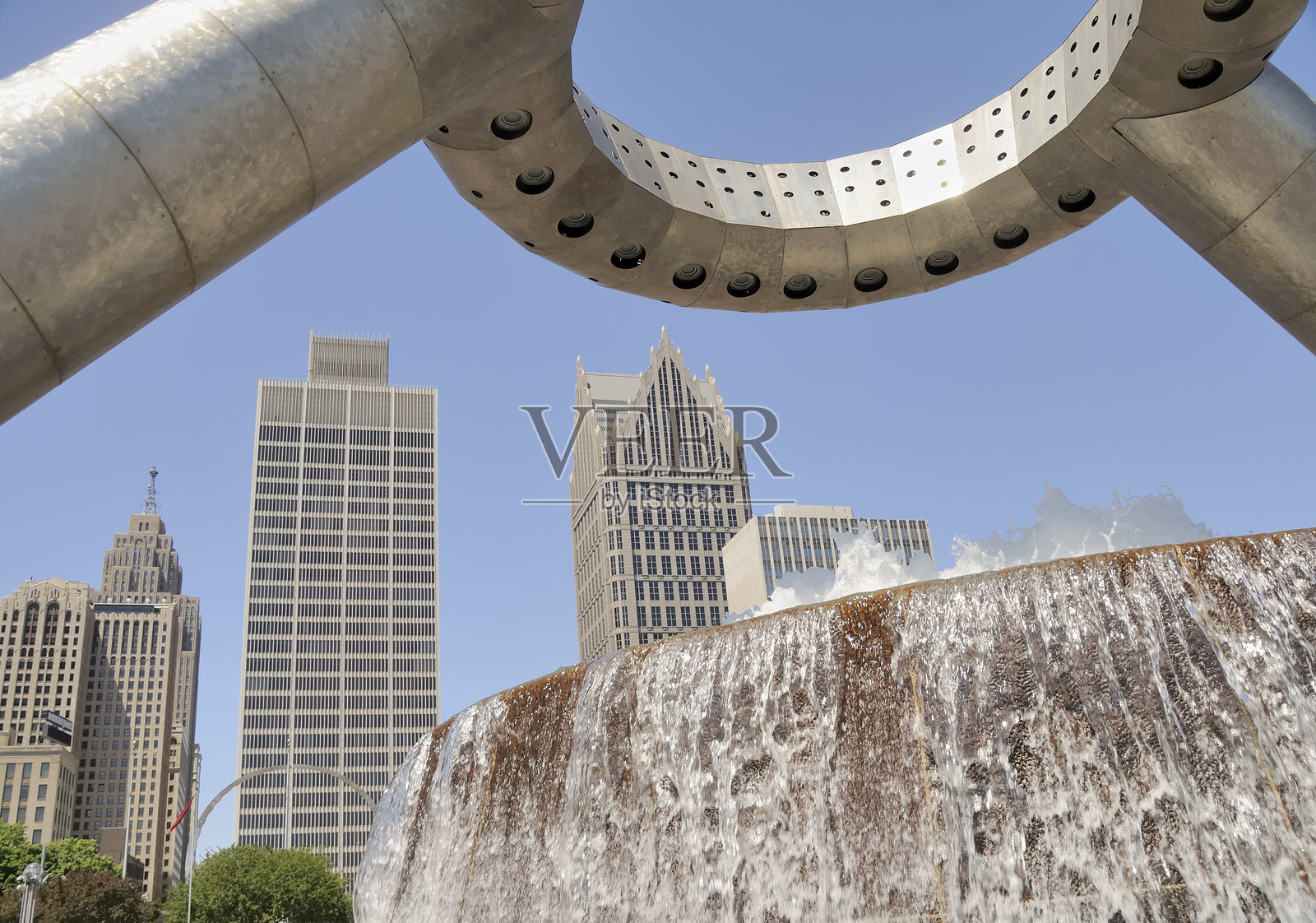 底特律哈特广场照片摄影图片