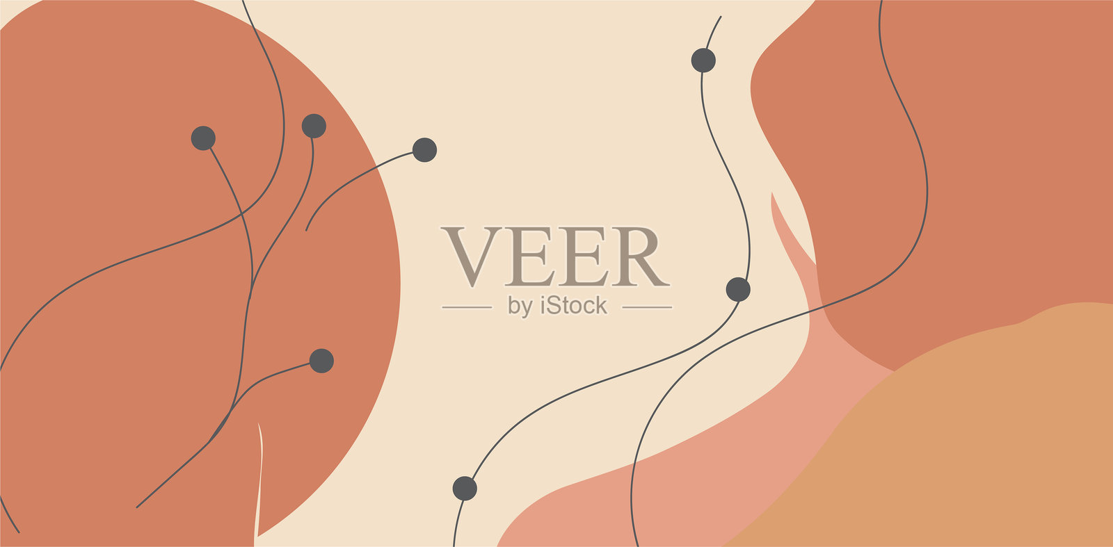 设计艺术背景采用极简的线条绘制背景，简洁大方插画图片素材