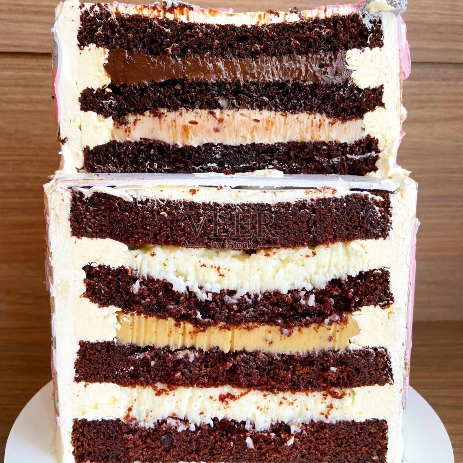 蛋糕层。照片摄影图片