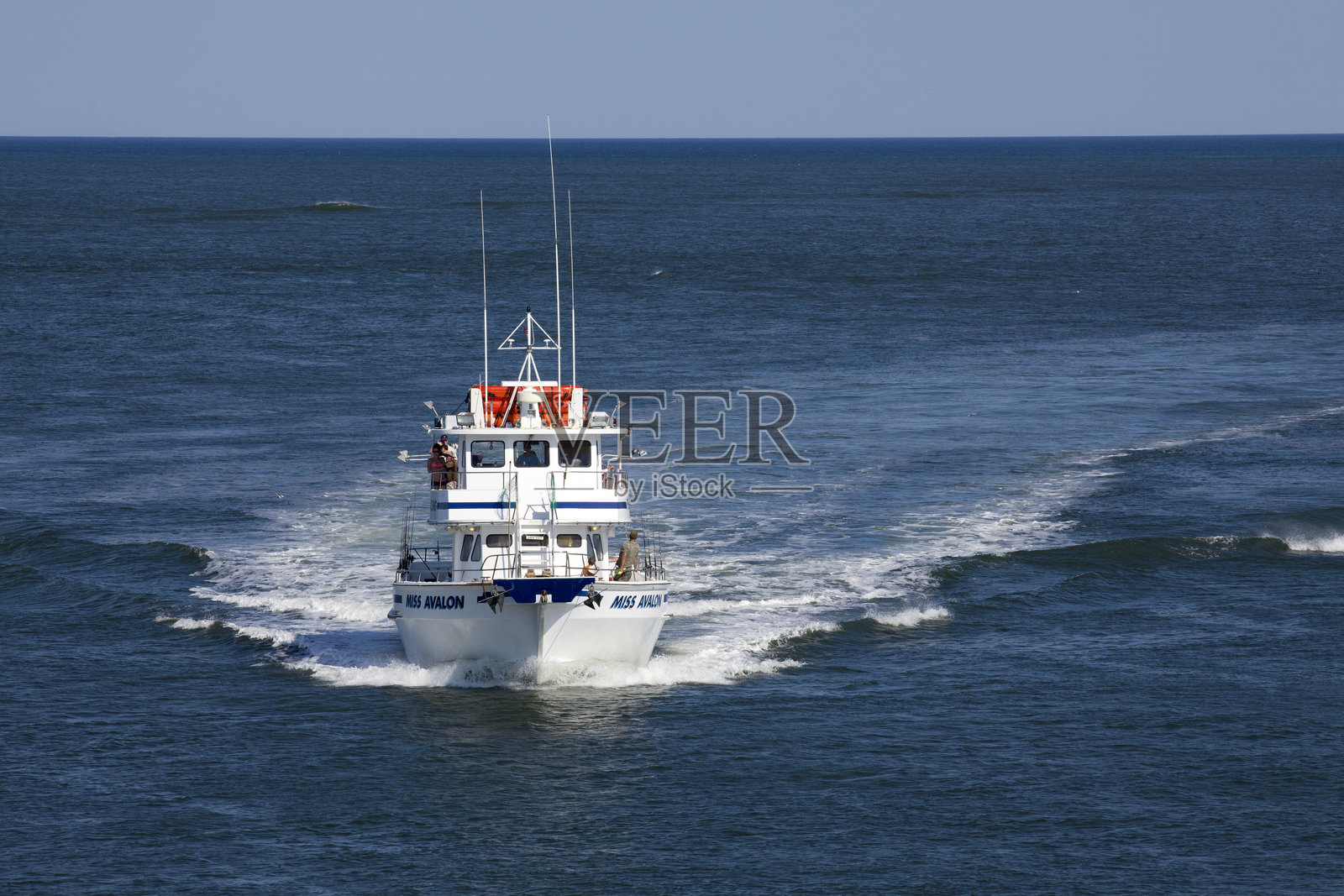 新泽西阿瓦隆的捕鱼许可证照片摄影图片