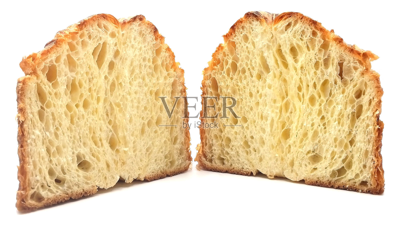 两面的勃朗峰糕点面包切成两半照片摄影图片