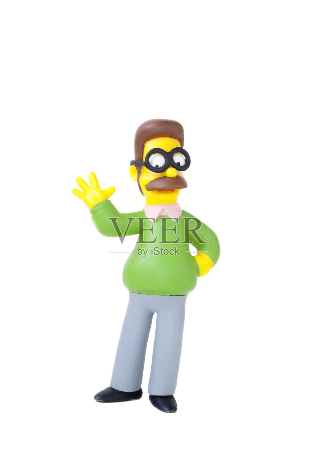 内德·弗兰德的雕像照片摄影图片