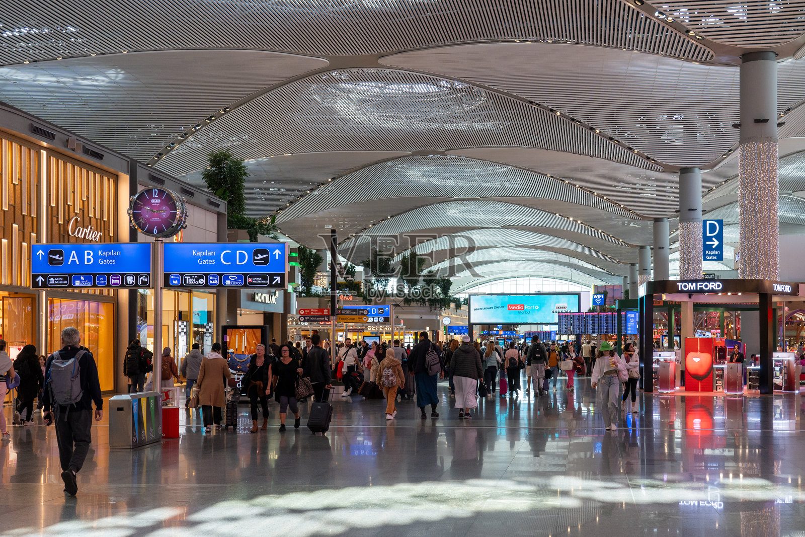 伊斯坦布尔机场的国际航站楼照片摄影图片