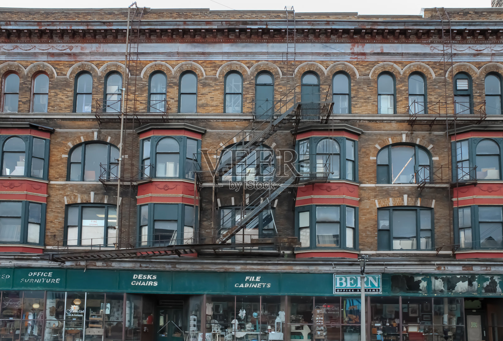 密尔沃基消防逃生大楼照片摄影图片