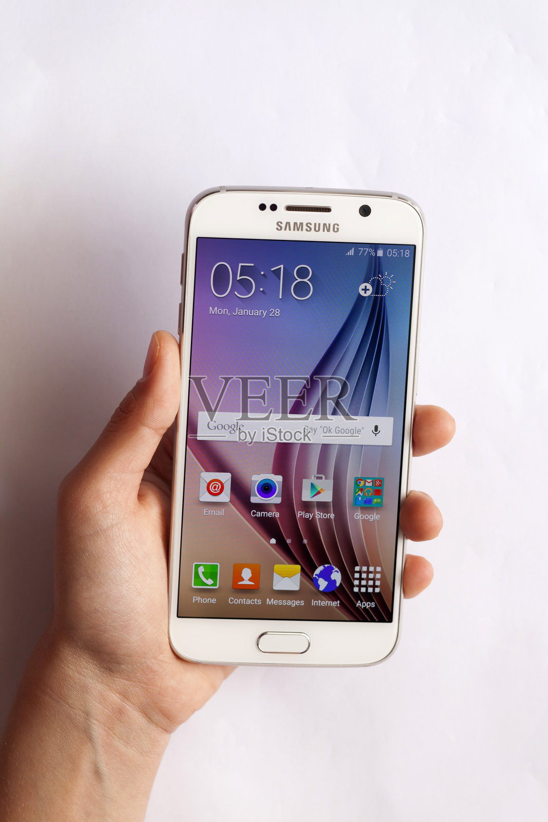 三星S6有女人的手照片摄影图片