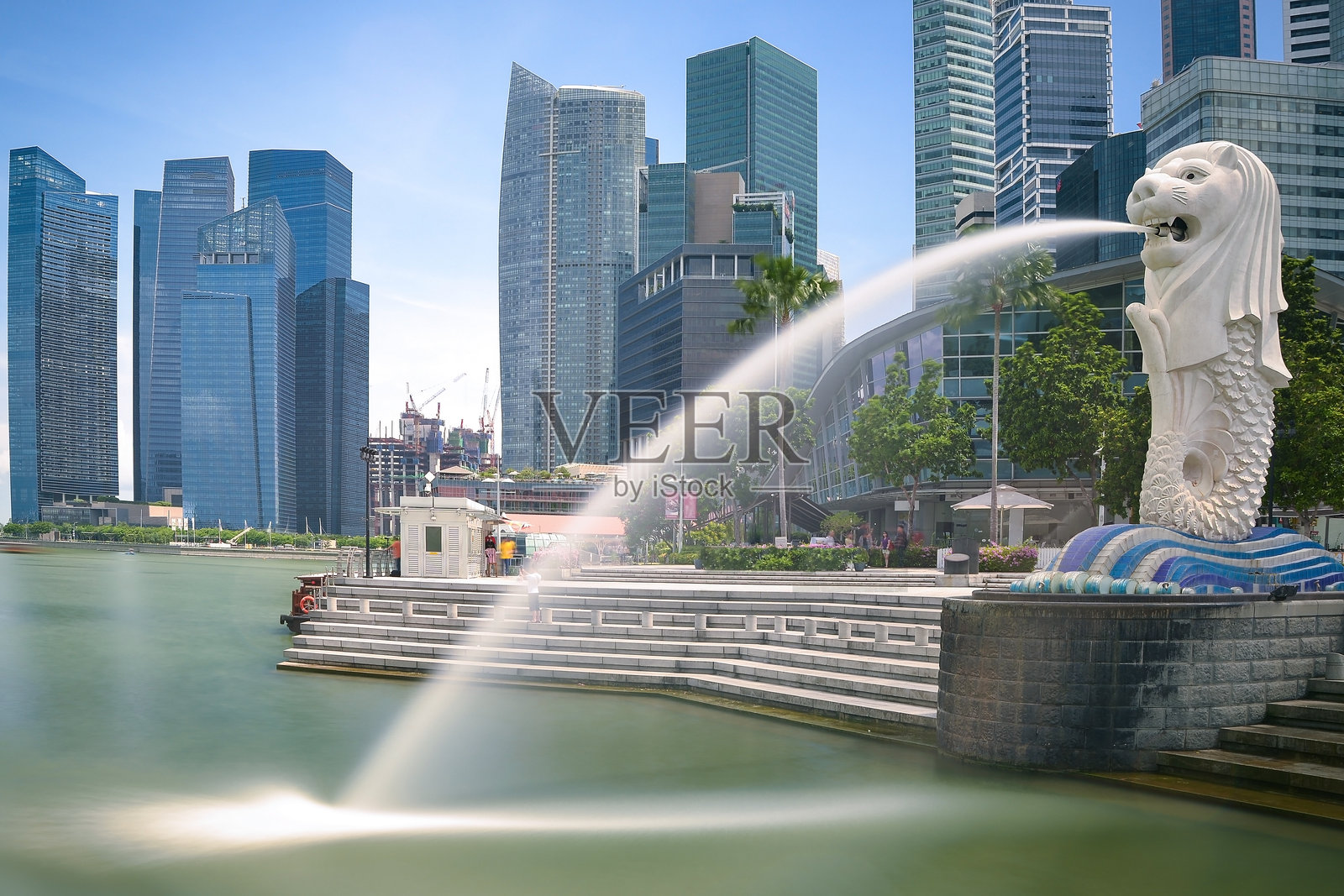 新加坡地标鱼尾狮照片摄影图片