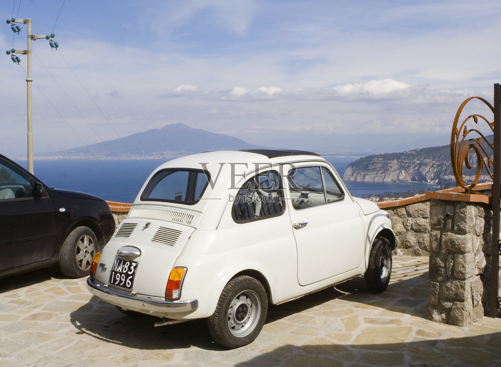 旧意大利汽车菲亚特500照片摄影图片