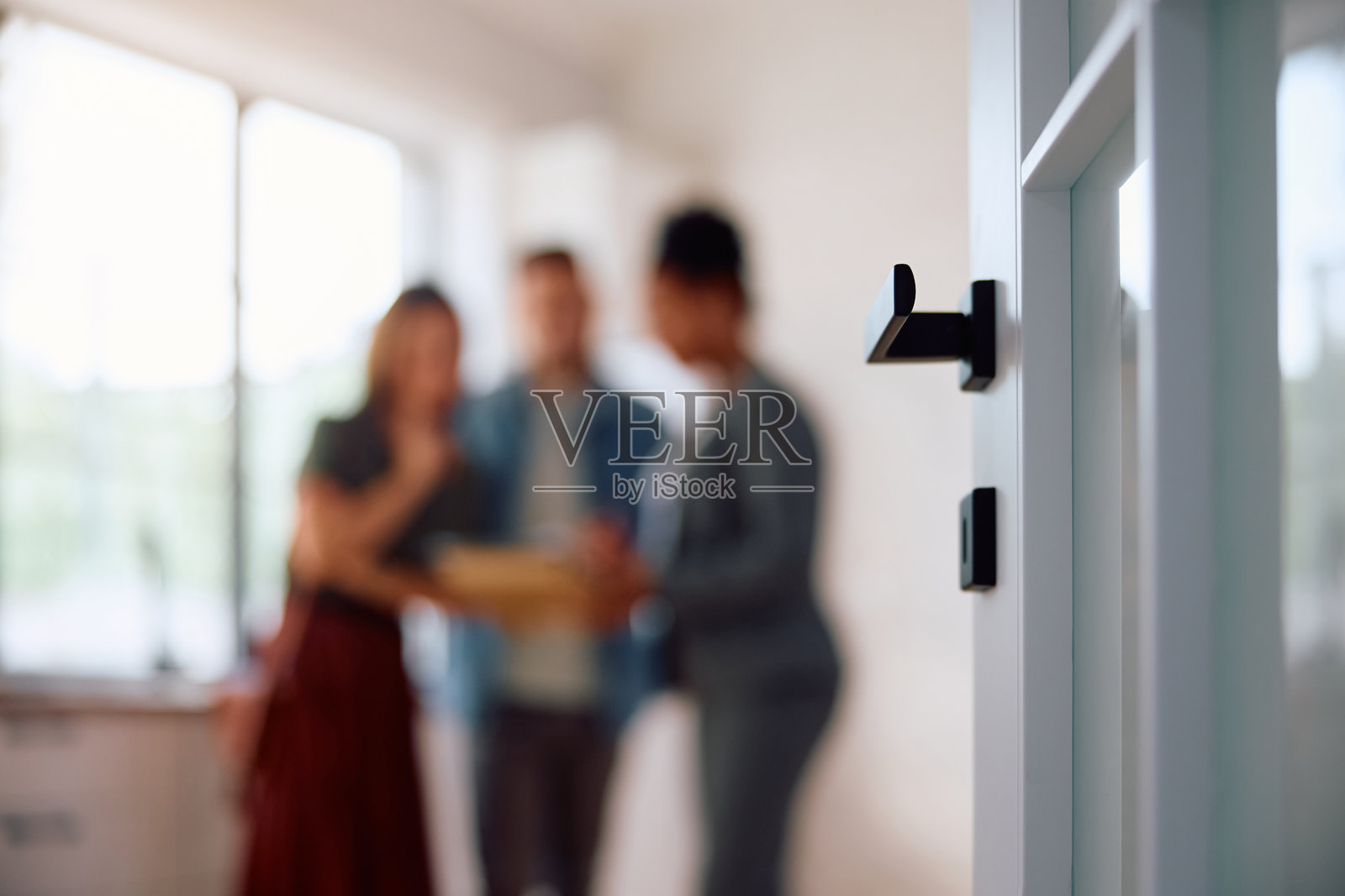 房地产展示的特写。照片摄影图片