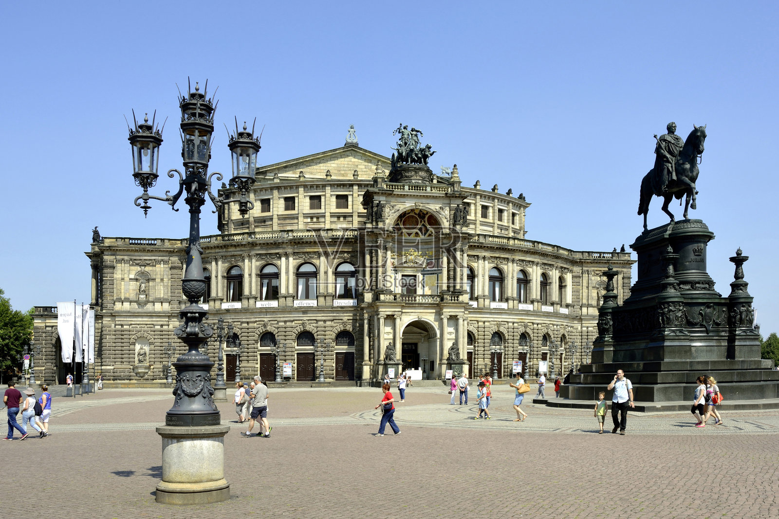 德国德累斯顿的semperopera歌剧院照片摄影图片