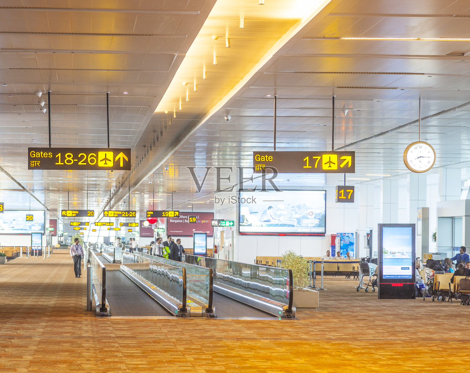德里机场大厅照片摄影图片