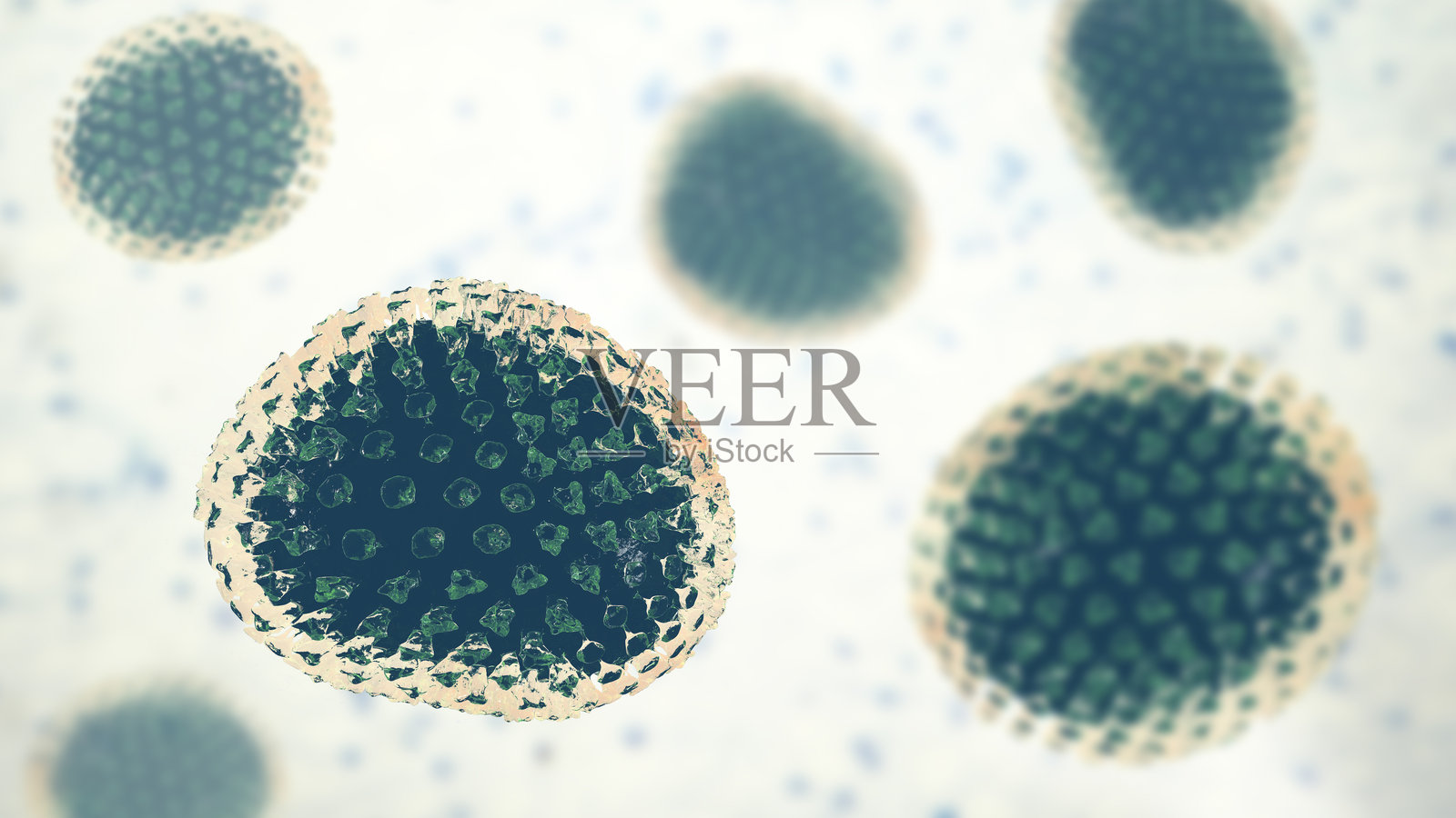 流感病毒，说明照片摄影图片