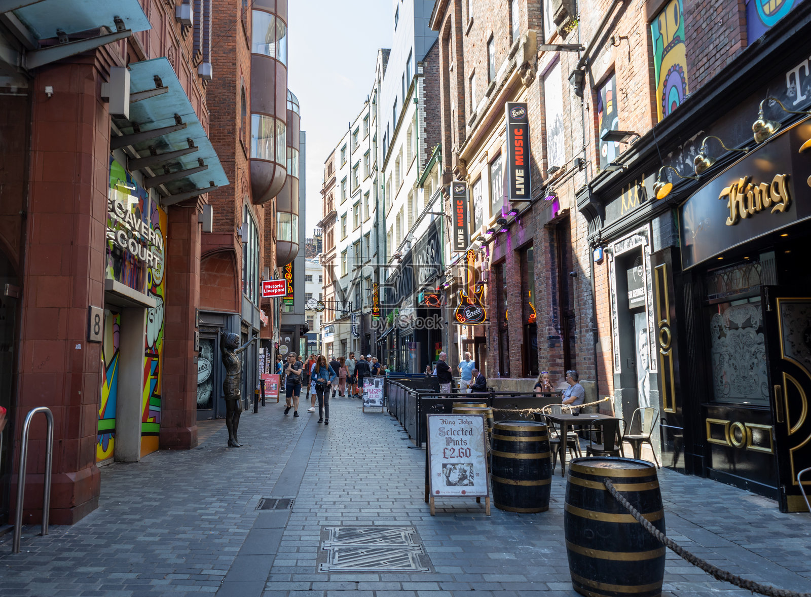 利物浦的马修街照片摄影图片