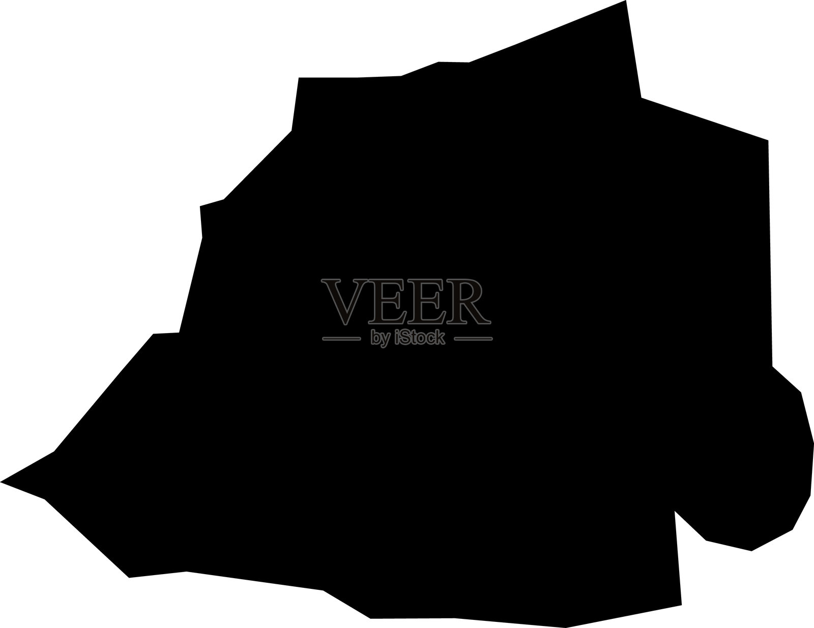 黑色的梵蒂冈CMYK彩色地图插画图片素材