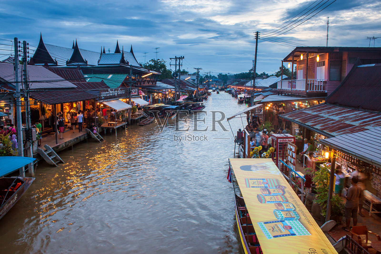 安法瓦浮动市场照片摄影图片