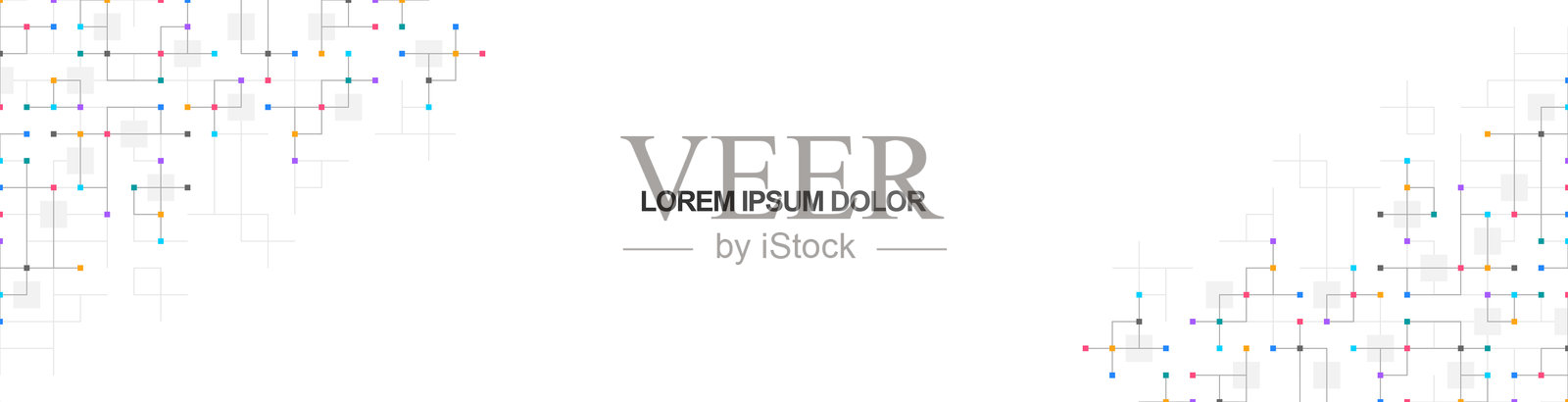 极简的矢量纹理与线性方形图案的横幅设计或标题。以抽象几何为背景的现代设计创意插画图片素材